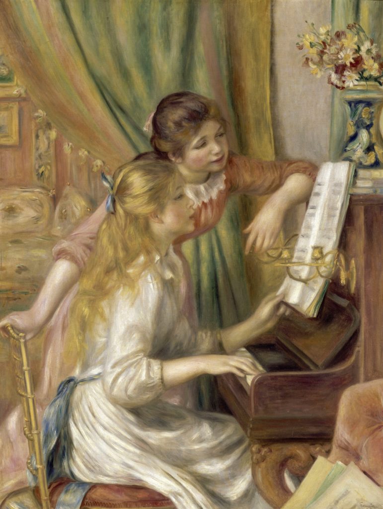 ルノワール《ピアノを弾く少女たち Jeunes filles au piano》オルセー美術館