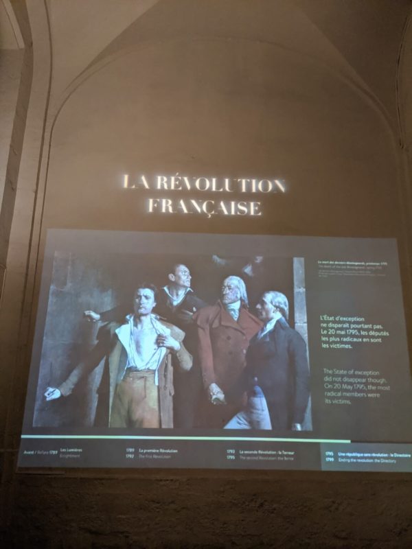 コンシェルジュリーフランス革命の展示
