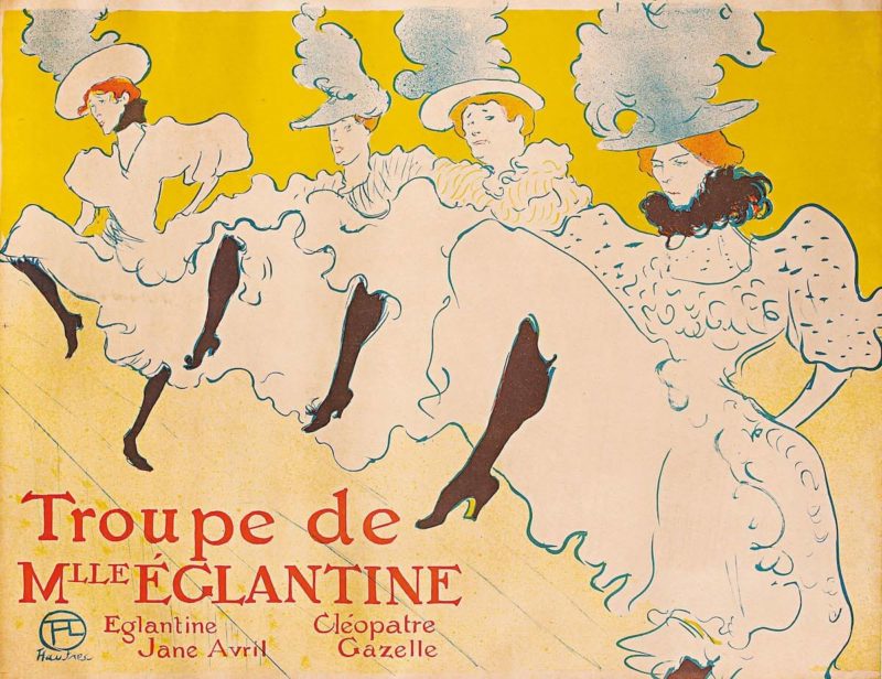 ロートレック《La Troupe de Mademoiselle Eglantine》