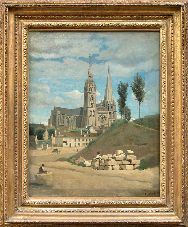 カミーユ・コロー《シャルトル大聖堂 La cathédrale de Chartres》ルーブル美術館