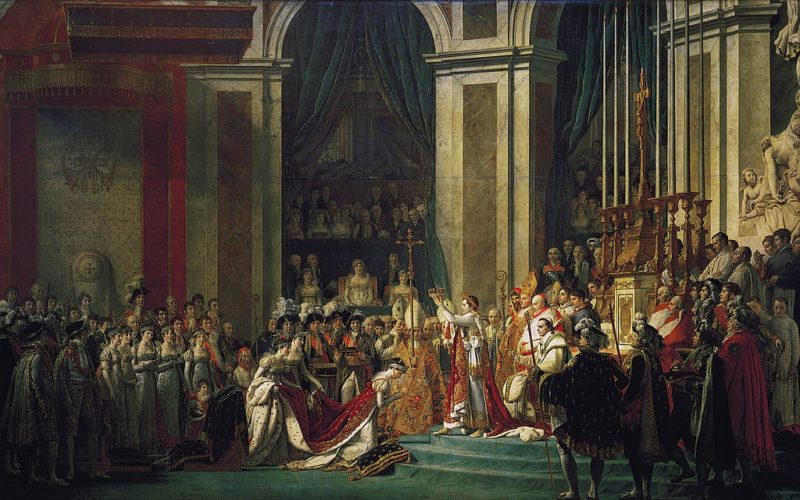 ダヴィッド《ナポレオン一世の戴冠式と皇妃ジョゼフィーヌの戴冠》ルーブル美術館
