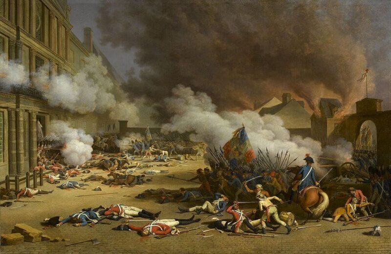 Jean Duplessis-Bertaux《1792年8 月10日チュイルリーの占領》ヴェルサイユ宮殿