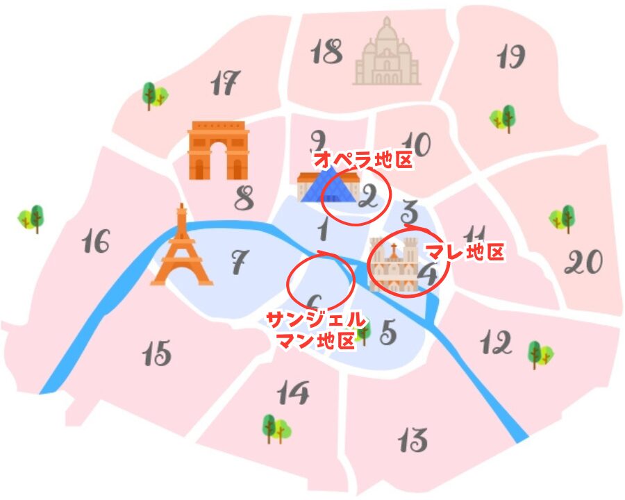 パリのホテルおすすめエリア